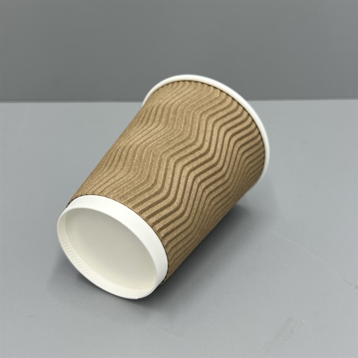 12oz disposable ripple paper cup