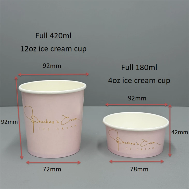 12oz ice cream paper cup