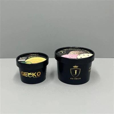 Tab Kertas Ais Krim 8oz Dengan Penutup